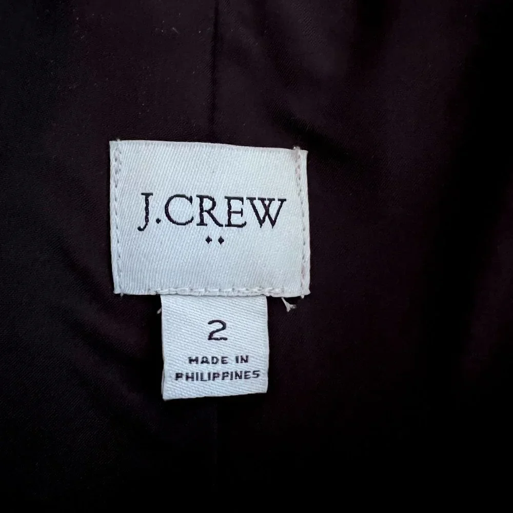 J.Crew Black One Button Blazer Size 2